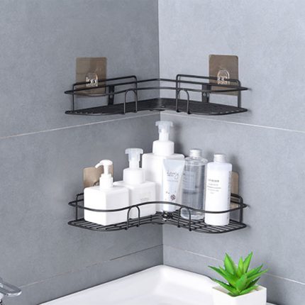 Metal bathroom rack