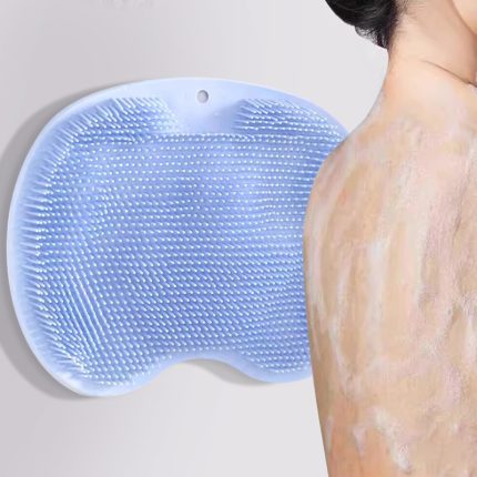 Anti-slip bathroom leg and back scrub