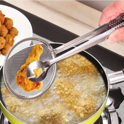 Long sieve tong