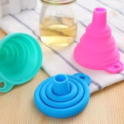 10pcs Silicon foldable funnel