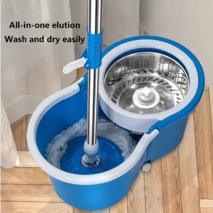 Spin mop with bucket
