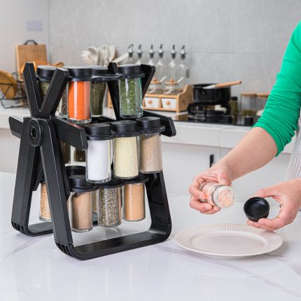 18 in 1 rotating spice rack