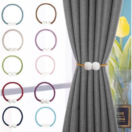 Curtain magnetic holder
