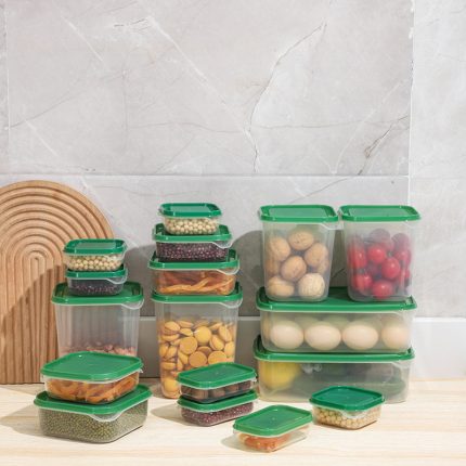 17pcs Plastic Bowl Set with airtight lid