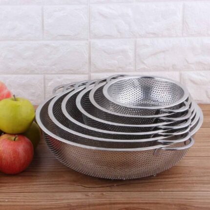 6pcs set stainless steel colander/sieve