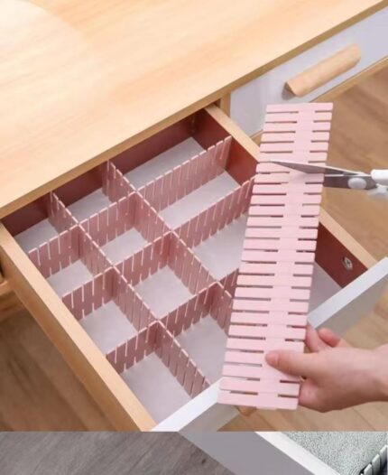 4pcs Plastic grid drawer divider